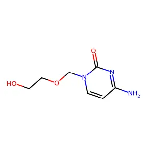 1-((2-Hydroxyethoxy)methyl)cytosine structure
