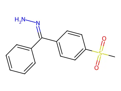 [(4-Methylsulfonylphenyl)-phenylmethylidene]hydrazine structure