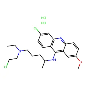 Quinacrine half mustard structure