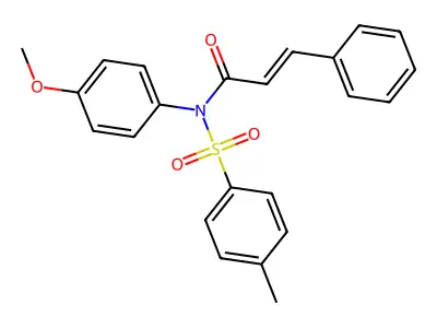 N-(4-Methoxyphenyl)-N-(4-methylbenzene-1-sulfonyl)-3-phenylprop-2-enamide structure