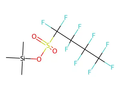 Trimethylsilyl nonafluorobutanesulfonate structure