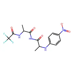 Trifluoroacetyl-dialanine-4-nitroanilide structure