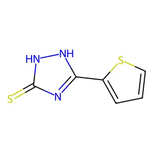 5-(thiophen-2-yl)-4H-1,2,4-triazole-3-thiol structure