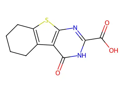 4-Oxo-1,4,5,6,7,8-hexahydrobenzo[4,5]thieno[2,3-d]pyrimidine-2-carboxylic acid structure