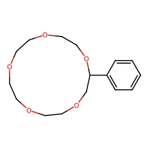 2-Phenyl-1,4,7,10,13-pentaoxacyclopentadecane structure