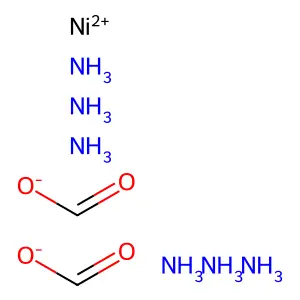 Nickel(2+), hexaammine-, (OC-6-11)-, formate (1:2) structure