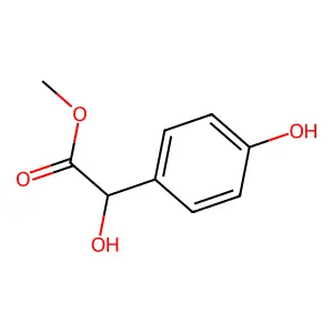 Benzeneacetic acid, alpha,4-dihydroxy-, methyl ester structure