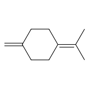 Cyclohexane, 1-methylene-4-(1-methylethylidene)- structure