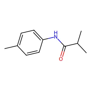 p-Isobutyrotoluidide structure