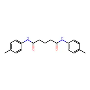 N,N'-bis(4-methylphenyl)pentanediamide structure