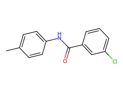 3-chloro-N-(4-methylphenyl)benzamide structure