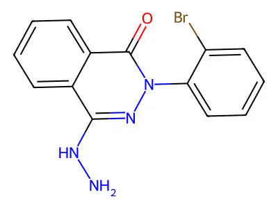1,4-Phthalazinedione, 2,3-dihydro-2-(2-bromophenyl)-, 4-hydrazone structure