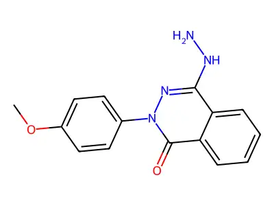 1,4-Phthalazinedione, 2,3-dihydro-2-(4-methoxyphenyl)-, 4-hydrazone structure