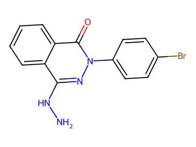 1,4-Phthalazinedione, 2,3-dihydro-2-(4-bromophenyl)-, 4-hydrazone structure
