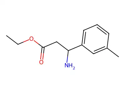 Ethyl 3-amino-3-(3-methylphenyl)propanoate structure