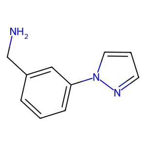(3-(1H-Pyrazol-1-yl)phenyl)methanamine structure