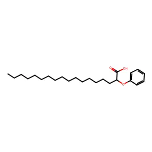 Octadecanoic acid, 2-phenoxy- structure