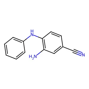 3-Amino-4-(phenylamino)benzonitrile structure