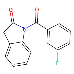 1-(3-fluorobenzoyl)-3H-indol-2-one structure