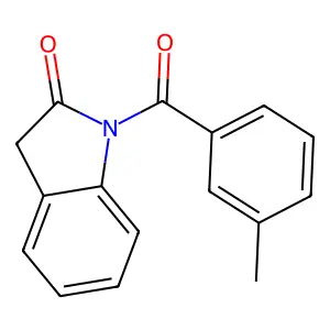 1-(3-methylbenzoyl)-3H-indol-2-one structure