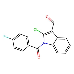 2-氯-1-(4-氟苯甲酰基)吲哚-3-甲醛 structure