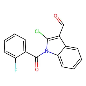 2-氯-1-(2-氟苯甲酰基)吲哚-3-甲醛 structure