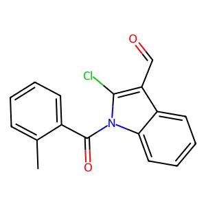 2-氯-1-(2-甲基苯甲酰基)吲哚-3-甲醛 structure