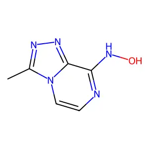 N-(3-methyl-[1,2,4]triazolo[4,3-a]pyrazin-8-yl)hydroxylamine structure