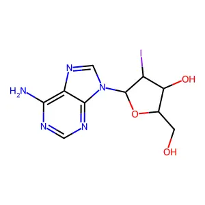 2'-Iodo-2'-deoxyadenosine structure