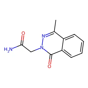 4-Methyl-1-oxo-2(1H)-phthalazineacetamide structure