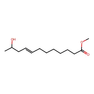 8-Dodecenoic acid, 11-hydroxy-, methyl ester, (E)- structure