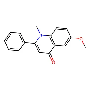 6-Methoxy-1-methyl-2-phenyl-4(1H)-quinolinone structure
