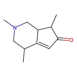 (4R,7S,7aS)-1,2,3,4,7,7a-Hexahydro-2,4,7-trimethyl-6H-cyclopenta(c)pyridin-6-one structure