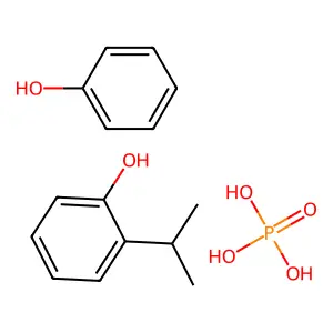 Phosphoric acid, (1-methylethyl)phenyl phenyl ester structure