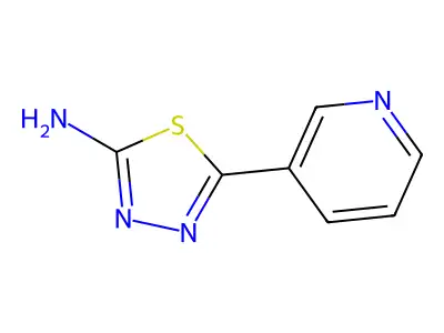 5-(Pyridin-3-yl)-1,3,4-thiadiazol-2-amine structure