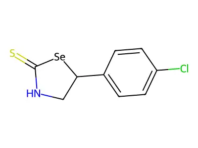 5-(4-Chlorophenyl)-1,3-selenazolidine-2-thione structure