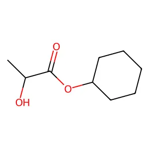 Propanoic acid, 2-hydroxy-, cyclohexyl ester structure