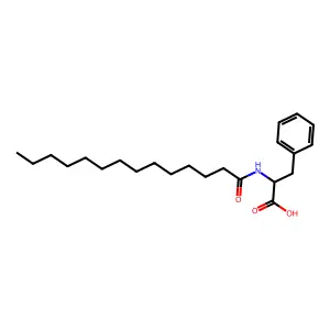 L-Phenylalanine, N-(1-oxotetradecyl)- structure