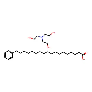 Benzeneoctadecanoic acid, compd. with 2,2',2''-nitrilotris(ethanol) (1:1) structure