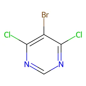 Pyrimidine, 5-bromo-4,6-dichloro- structure