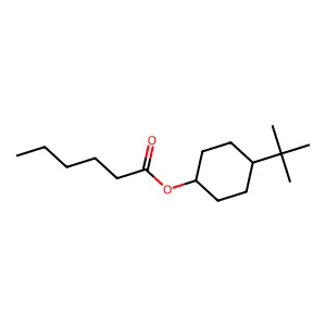 Hexanoic acid, 4-(1,1-dimethylethyl)cyclohexyl ester structure