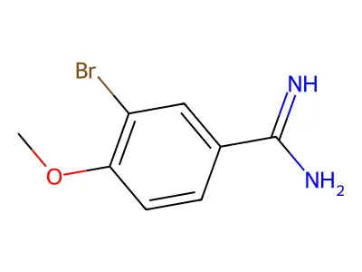 3-Bromo-4-methoxy-benzamidine structure