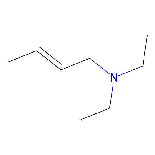 N,N-diethylbut-2-en-1-amine structure