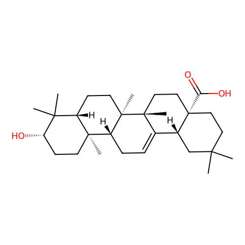 (18|A)-Oleanolic acid structure