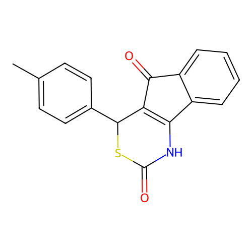 4-(4-Methylphenyl)-1,4-dihydroindeno[1,2-d][1,3]thiazine-2,5-dione structure