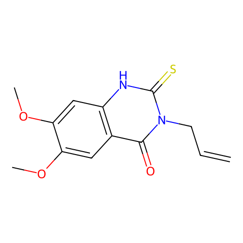 6,7-Dimethoxy-3-prop-2-enyl-2-thioxo-1,3-dihydroquinazolin-4-one structure