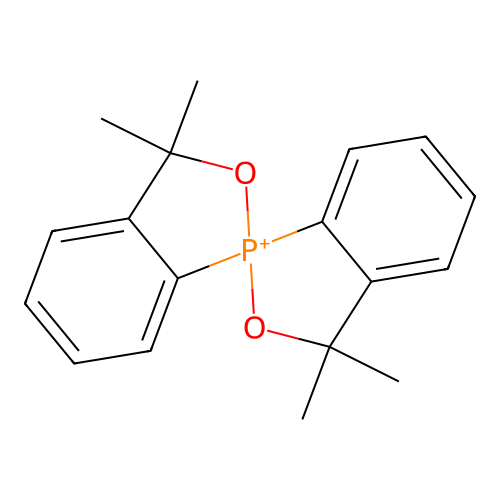 3,3,3',3'-Tetramethyl-1,1'-spirobi[2,1-benzoxaphosphol-1-ium] structure