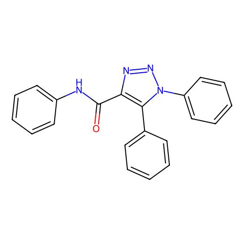 N,1,5-triphenyl-1H-1,2,3-triazole-4-carboxamide structure