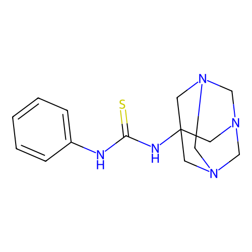 1-((1s,3s,5s)-1,3,5-Triazaadamantan-7-yl)-3-phenylthiourea structure