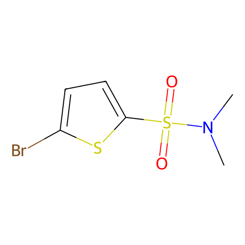 5-bromo-N,N-dimethylthiophene-2-sulfonamide structure
